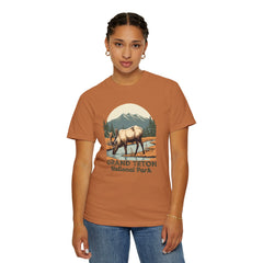 Grand Teton National Park Graphic, Comfort Colors Soft Relaxed Fit Unisex Garment-Dyed T-shirt