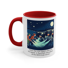 COW TIPPING Awareness - Accent Mugs | Cow Tipping Is Real, Bovine Humor. Gift For Him, Gift For Her, Farm Humor, Cow Fan Gift, Farm Animal