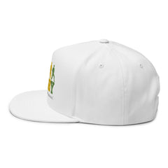 Rugby Players Embroidered Flat Bill Cap — Multicolor Team Sports Hat