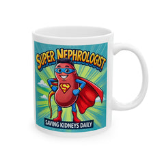 Super Nephrologist Saving Kidneys Daily, Graphic Ceramic Mug, (11oz, 15oz)