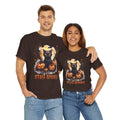 Black Cat And Pumpkin! Graphic Unisex Heavy Cotton Tee