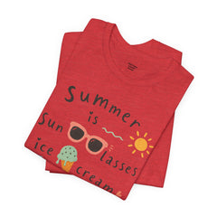 Summer Is — Graphic Tee (Sunglasses, Ice Cream & Sandals)