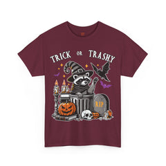 Halloween Trick Or Trashy Raccoon! Graphic Unisex Heavy Cotton Tee