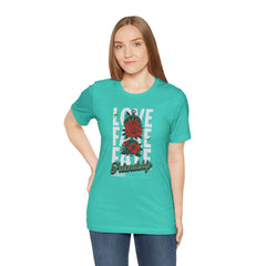 Positive Vibes Love Friendship Unisex Tee - LOVE FAKE FATE