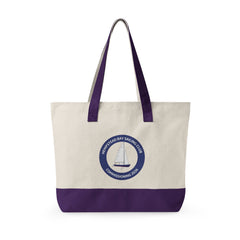 Hempstead Bay Sailing Club Commencement 2026 Canvas Tote Bag — Nautical Sailboat Club Zippered Tote