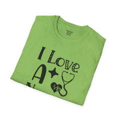 I Love A Nurse - Unisex Softstyle T-Shirt | Nurse Awareness,Gift For Him,Scrubs Lover,Hospital Staff,Gift For Her,RN, Registered Nurse