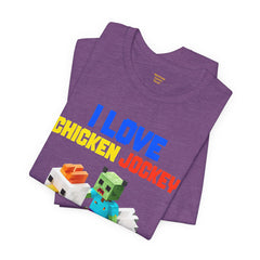 Video Game Movie I Love Chicken Jockey Tee - Unisex Short Sleeve T-Shirt