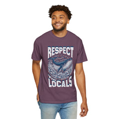 Respect the Locals Whale T-Shirt — Marine Conservation Graphic
