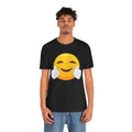 Emoji With White Gloved Hug - Graphic Unisex Jersey Short Sleeve Tee