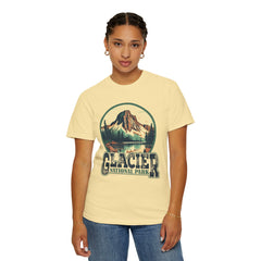 Glacier National Park Graphic, Comfort Colors Soft Relaxed Fit Unisex Garment-Dyed T-shirt