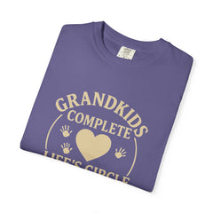 Grandkids Complete Life’s Circle of Love T-Shirt, Family Shirt, Gift for Grandma, Heartwarming Tee, Casual Everyday Wear