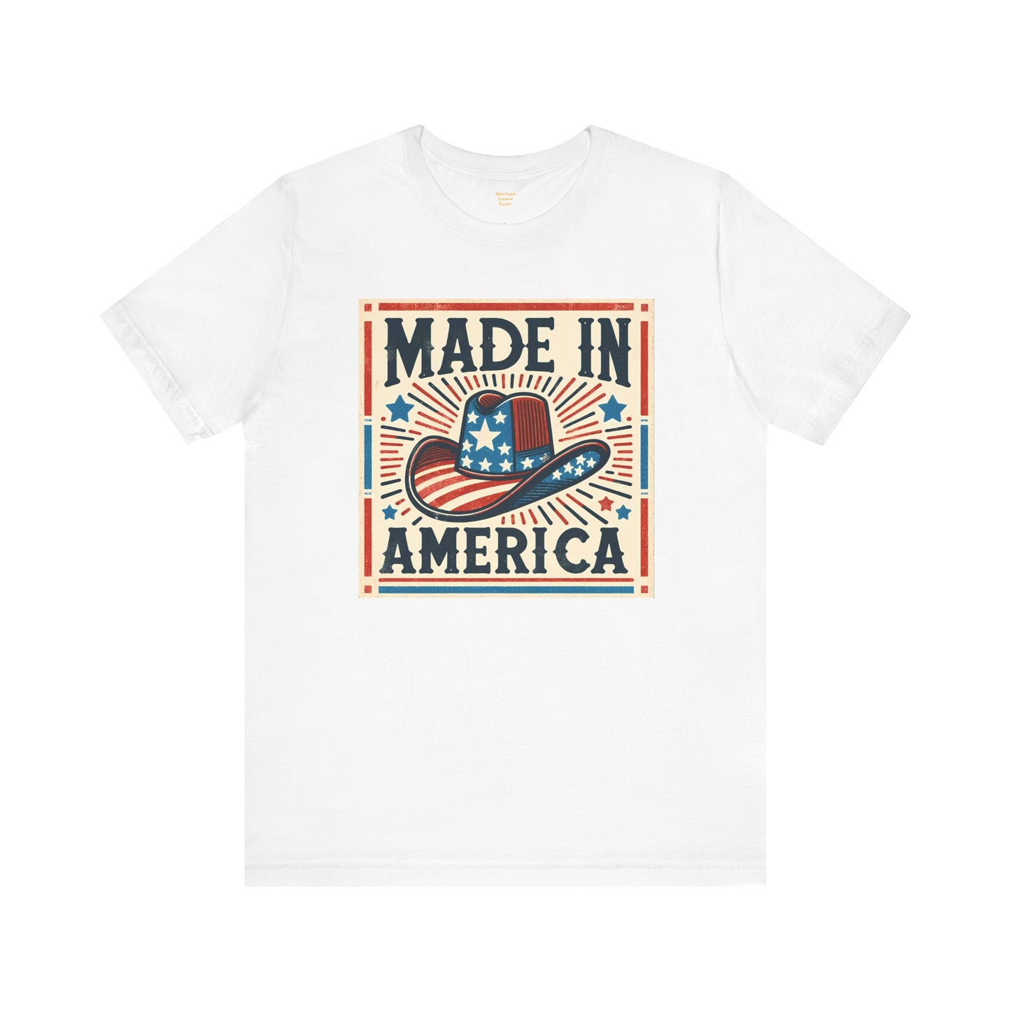 Made In America Cowboy Hat Graphic, Unisex Jersey Short Sleeve Tee