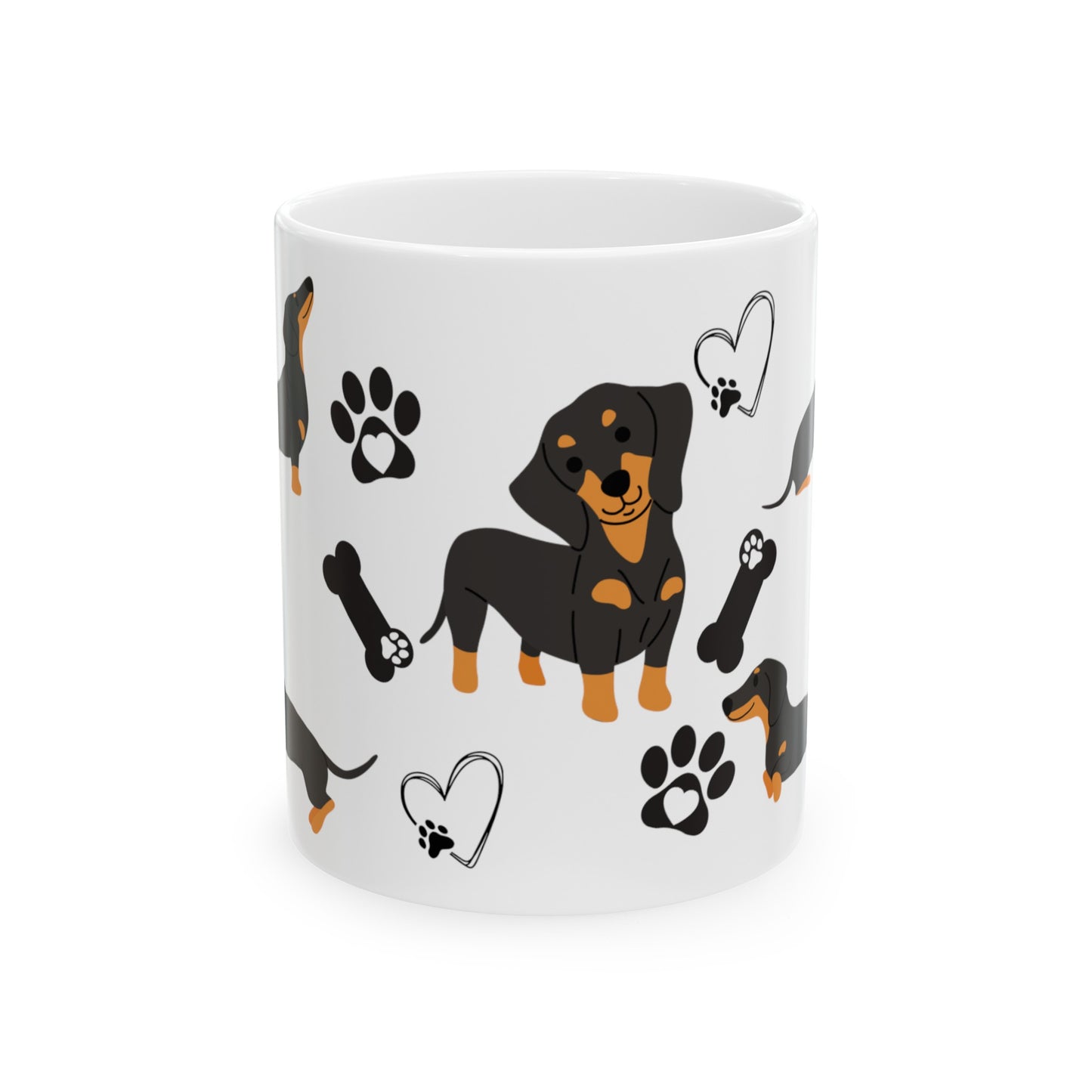 Dachsund Sausage Dog, Ceramic Mug, (11oz, 15oz)