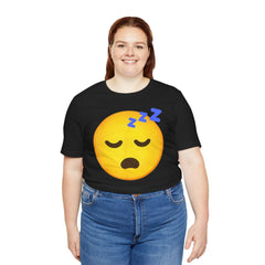 Emoji Whos Sleepy - Graphic Unisex Jersey Short Sleeve Tee