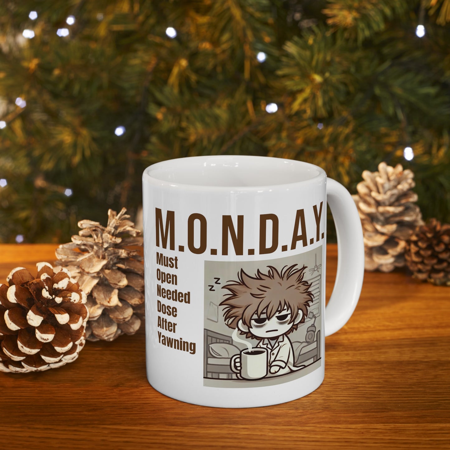 MONDAY Definition Funny Graphic Ceramic Mug, (11oz, 15oz)