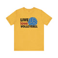 Live Love Volleyball T Shirt,gift for her,gift for him,volleyball gift,sports tee,team shirt,player gift,coach gift,Love Volleyball,Spike it