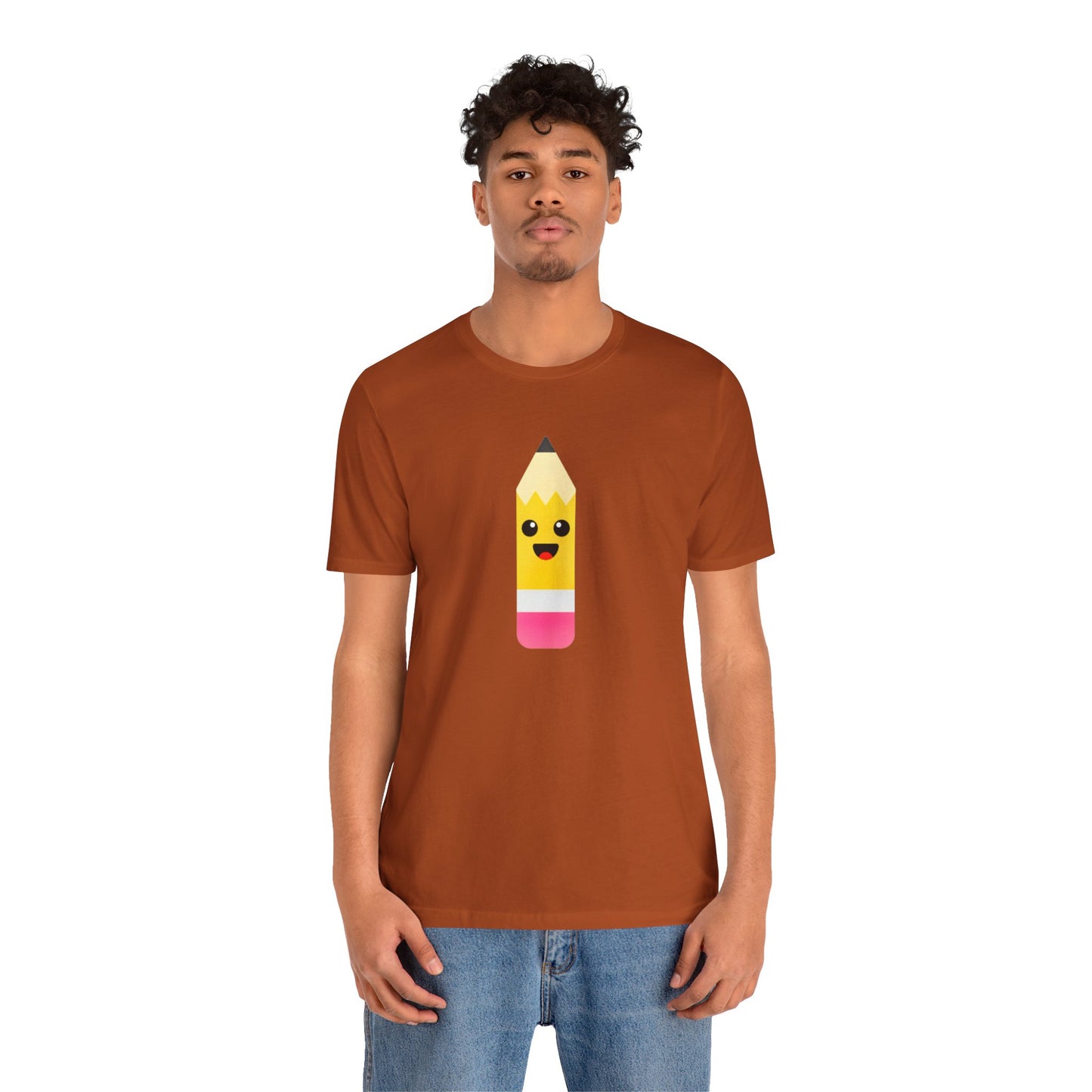 Emoji TEACHER PENCIL- Graphic Unisex Jersey Short Sleeve Tee