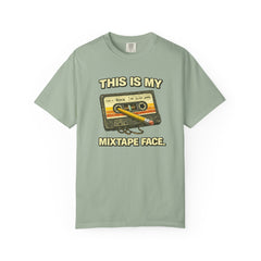 Mixtape Face T-Shirt — Retro Cassette Music Graphic Tee