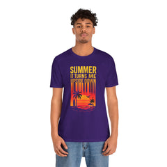Summer Vibes Unisex Tee - "Summer, It Turns Me Upside Down" Graphic Shirt