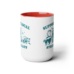 Funny Critters Quote, Two-Tone Coffee Mugs, 15oz, Animal Lovers Gift, gift for her, gift for him, office mug gift, Birthday Gift,