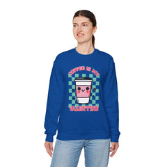 Woman's Coffee Valentine -  Unisex Heavy Blend™ Crewneck Sweatshirt