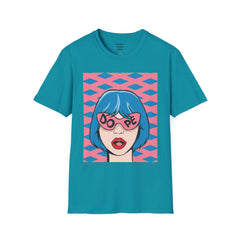 Dope Pop Art Girl Unisex Softstyle T-Shirt