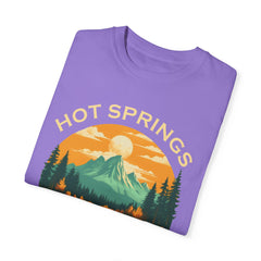 Hot Springs National Park Graphic, Comfort Colors Soft Relaxed Fit Unisex Garment-Dyed T-shirt