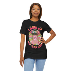 Funny Cat Paws Up Hip Hop Heads - Graphic Tee