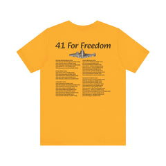41 For Freedom FBM Fleet Ballistic Missile Submarine Unisex Jersey Short Sleeve Tee