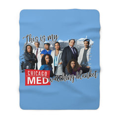 Sherpa Blanket, Chicago Med Fan Gift, Medical Professional Gift, Doctor Nurse Appreciation