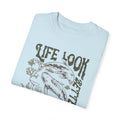 Whales, Life Look Better Under Water -  Graphic Unisex Garment-Dyed T-shirt