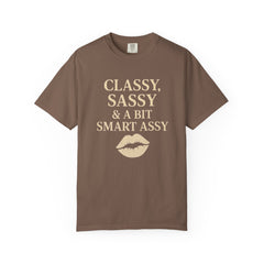 Classy Sassy T-shirt, Unisex Casual Top, Statement Tee, Gift for Her, Fashion Apparel, Birthday Humor Shirt