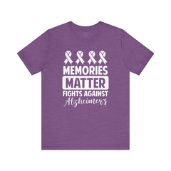 MEMORIES MATTER Fights Against Alzheimers- Unisex Jersey Short Sleeve Tee