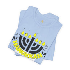 Hanukkah Menorah - Unisex Jersey Short Sleeve Tee