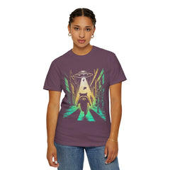 Raccoon UFO Funny Comfort Colors Graphic T-Shirt