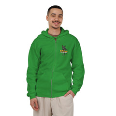 Personalized with your dogs image Zip Hoodie — "My Therapist Has a Wet Nose" Graphic