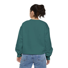 Floral Butterfly Sweatshirt — Tropical Hibiscus Garden Crewneck