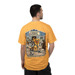 Lauren McGowan Front Logo Back Graphic Baldwin Harbor Animal Hospital "Who Let the Dogs Out?" Tee