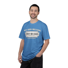 My SSN Became Razor Blades Graphic Vintage Submarine Veteran Tee