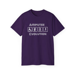 Amputee Evolution T-Shirt | Limb Loss Awareness Prosthetic Gift Unisex Tee