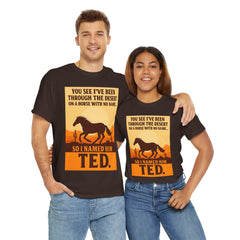 Desert Adventure Tee, Funny Horse Song T-Shirt, Gift for Horse Lovers, Unisex Cotton Tee for All Occasions, Unique Quote Shirt