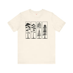 Nature-Inspired Unisex Jersey Tee, Tree Graphic T-Shirt, Eco-Friendly Fashion, Gift for Nature Lovers, Casual Wear, Outdoor Adventure