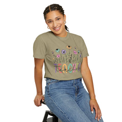 Floral Teacher Appreciation T-Shirt - Comfort Colors Soft