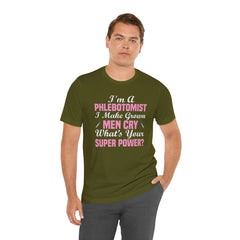 Phlebotomist Humor Tee, Funny Medical Shirt, Nurse Gift, Blood Tech Wear, Cute Phlebotomy Humor, Healthcare Apparel