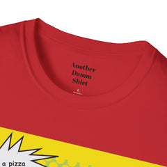 GET ME A PIZZA Cat Pop Art Unisex Softstyle T Shirt  For the Feline or Pizza Lover in all of us.