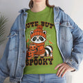 Cute But Spooky Halloween Raccoon! Graphic Unisex Heavy Cotton Tee