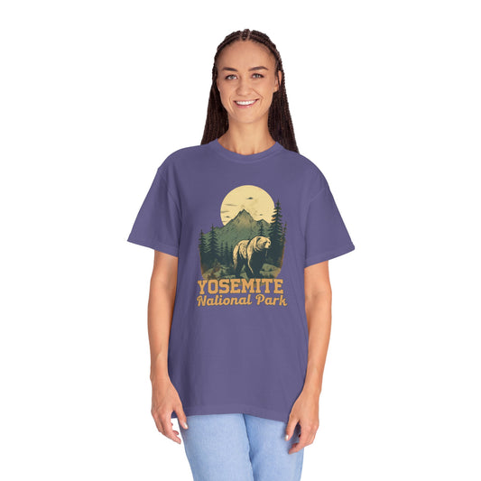 Yosemite National Park Graphic, Comfort Colors Soft Relaxed Fit Unisex Garment-Dyed T-shirt