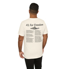 41 For Freedom FBM Fleet Ballistic Missile Submarine Unisex Jersey Short Sleeve Tee