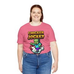 Video Game Chicken Jockey Tee - Unisex Short Sleeve T-Shirt