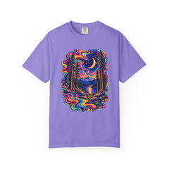 Mystical Psychedelic Moonlit Forest T-Shirt